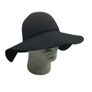 Boho Wide-Brim 100% Wool Floppy Hat Women‎ One Size Target Brim 4.5"